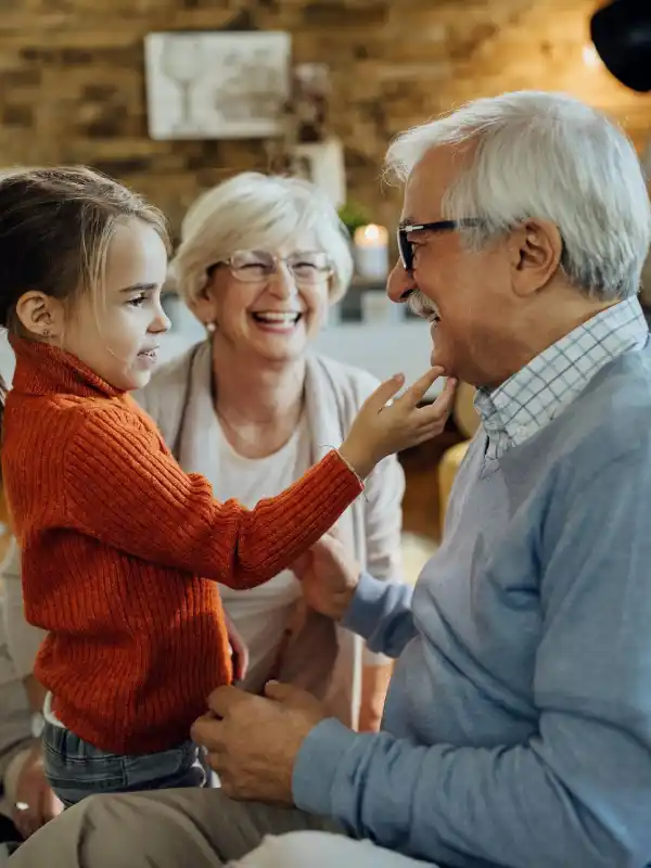 grand parents with kid